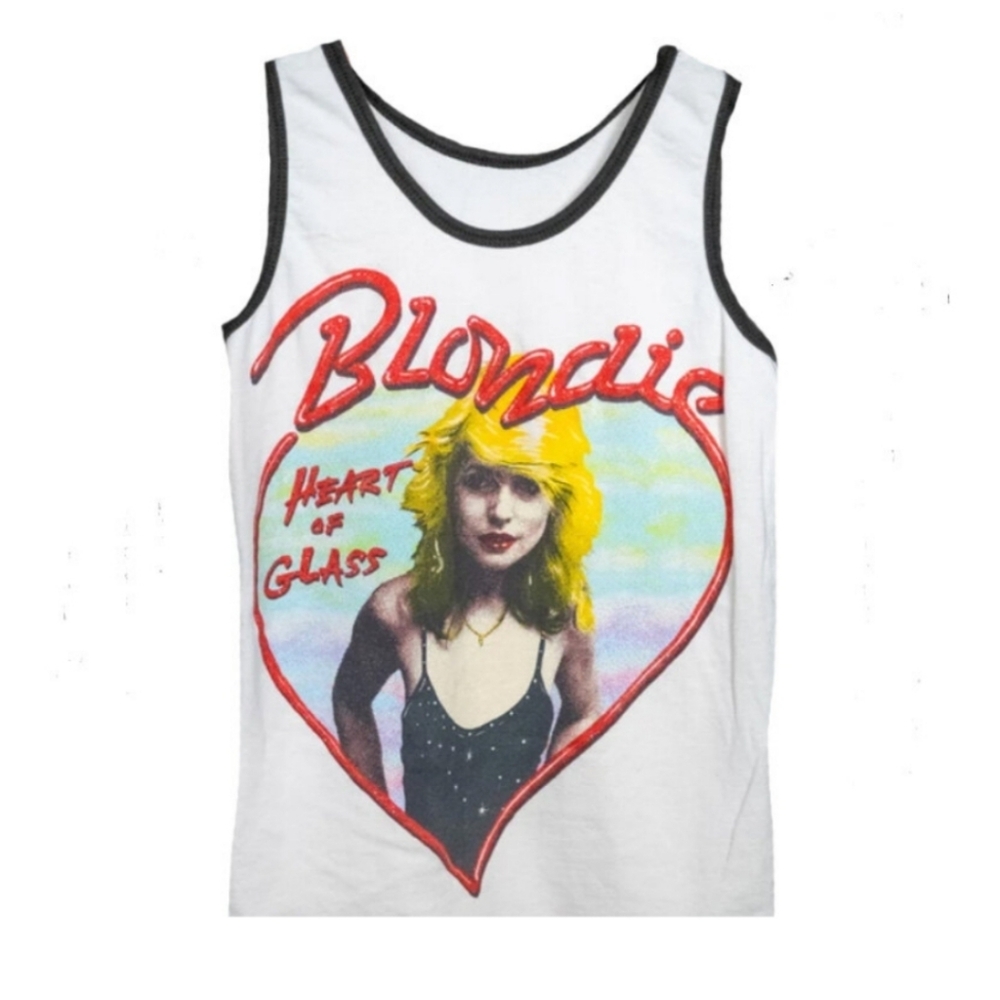 Madeworn Glitter Blondie Heart of Glass tank top